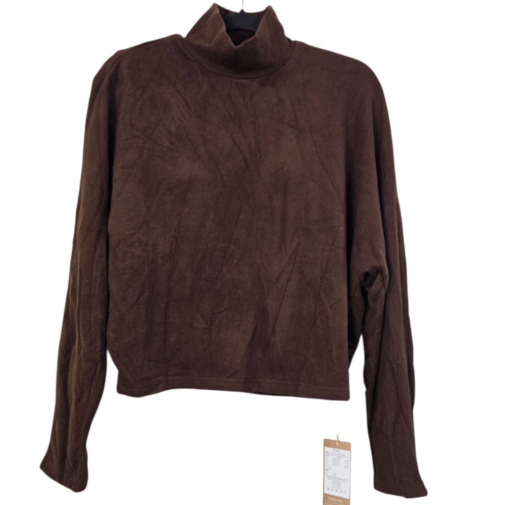 NWT OGL Cozy Warm Mockneck Batwing Sleeve Brami Size M